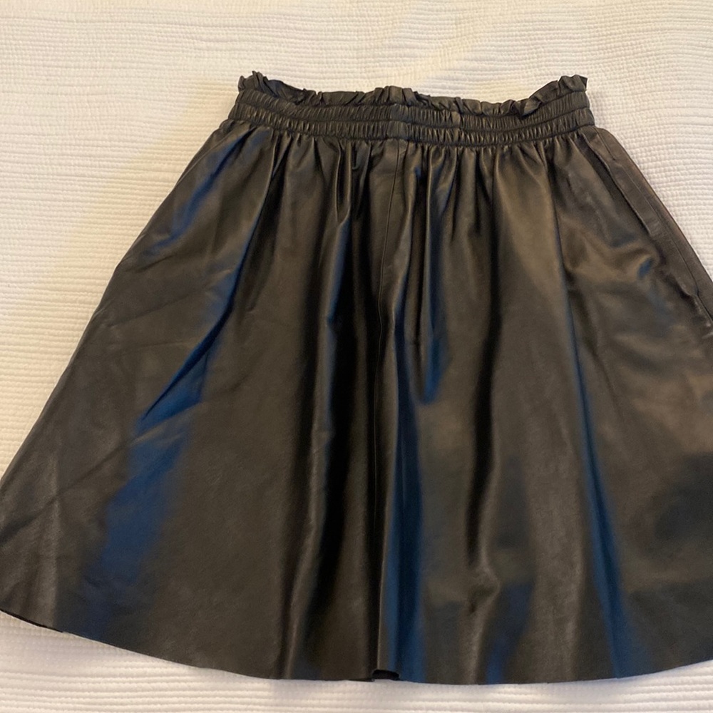 Malene Birger leather skirt